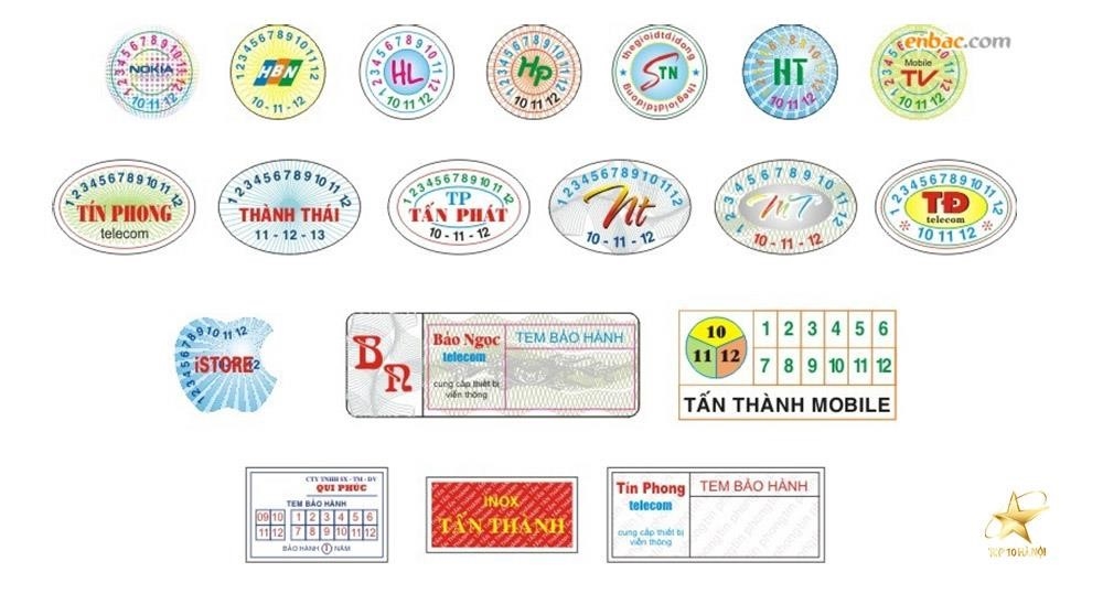 12 địa chỉ in tem bảo hành lấy liền giá rẻ chuẩn Hà Nội.