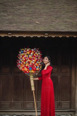 Tạo Dáng Chụp Ảnh Áo Dài Tết 2026-2027 Vừa Truyền Thống Vừa Hiện Đại